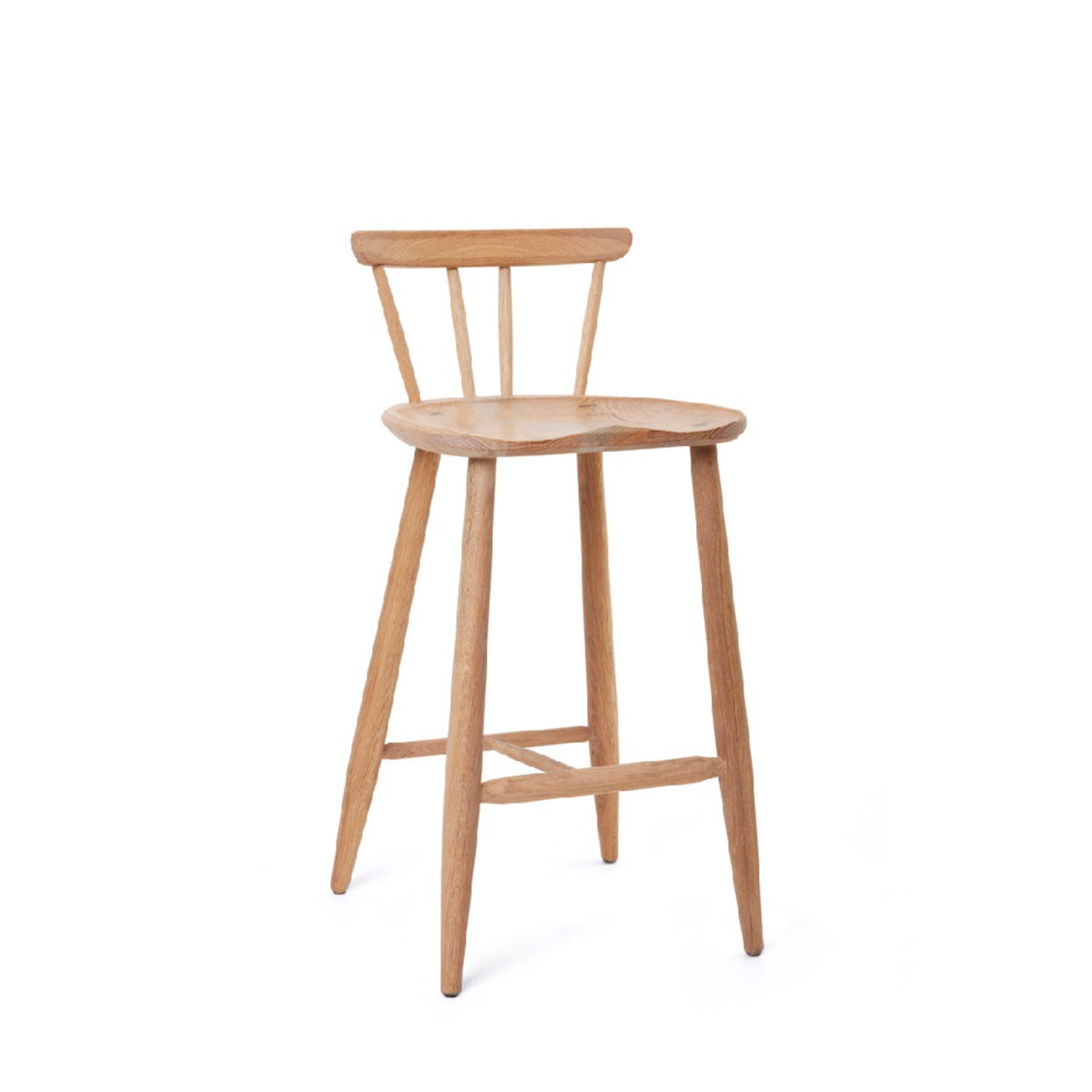 Stool with Backrest by Houtlander - Always Welcome Store